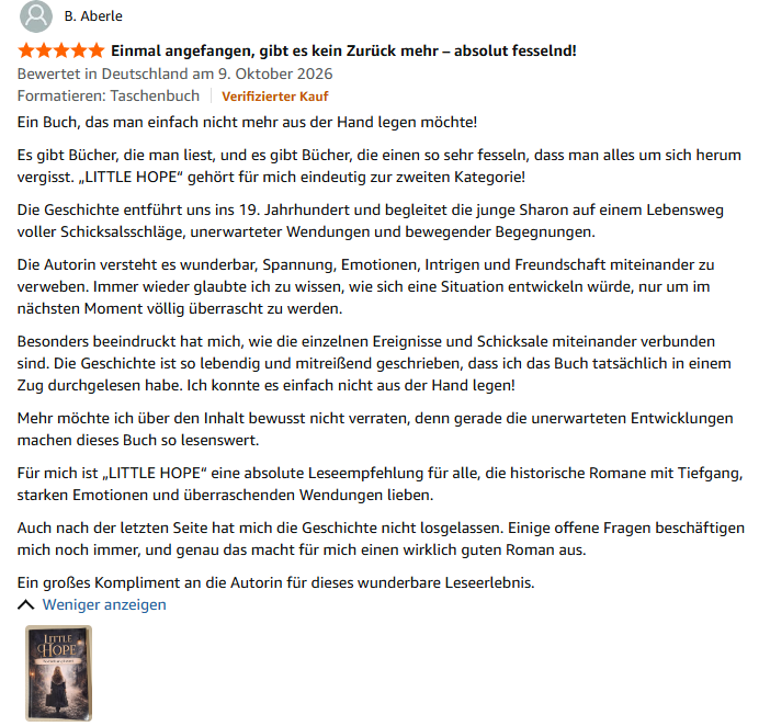 Weitere Amazon-Leserbewertung